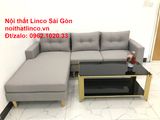  Bộ sofa góc giá rẻ | Ghế sofa góc L xám trắng đẹp giá rẻ nhỏ phòng khách | Nội thất Linco Tphcm Sài Gòn 