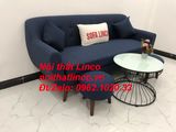  Bộ bàn ghế salon sofa băng xanh dương đậm đen Nội thất Linco Sài Gòn 