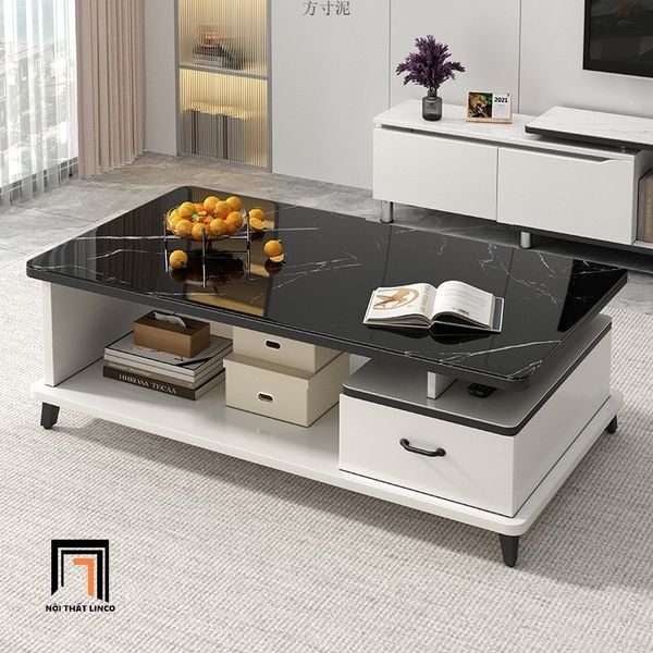  Bàn sofa phòng khách sang trọng BSF76 Fossy 1m hộc kéo nhỏ 