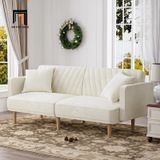  Ghế sofa giường dài 2m GB78 Alcivar vải nhung hồng phấn 