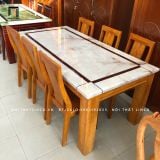  Set bàn ăn mặt đá cao cấp MV1-6-Henti cho phòng bếp lớn 
