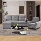  Bộ ghế sofa gia đình vải nỉ KT126 Penelopa giá rẻ xinh xắn 