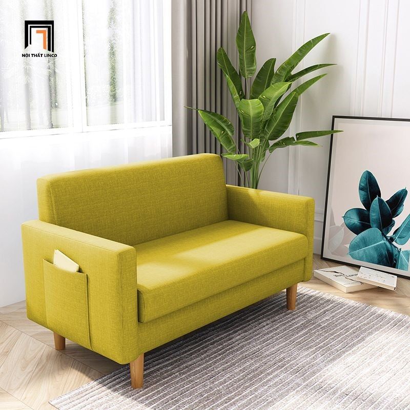  Ghế sofa băng nhỏ gọn dài 1m5 BT216 Tine màu xanh dương 