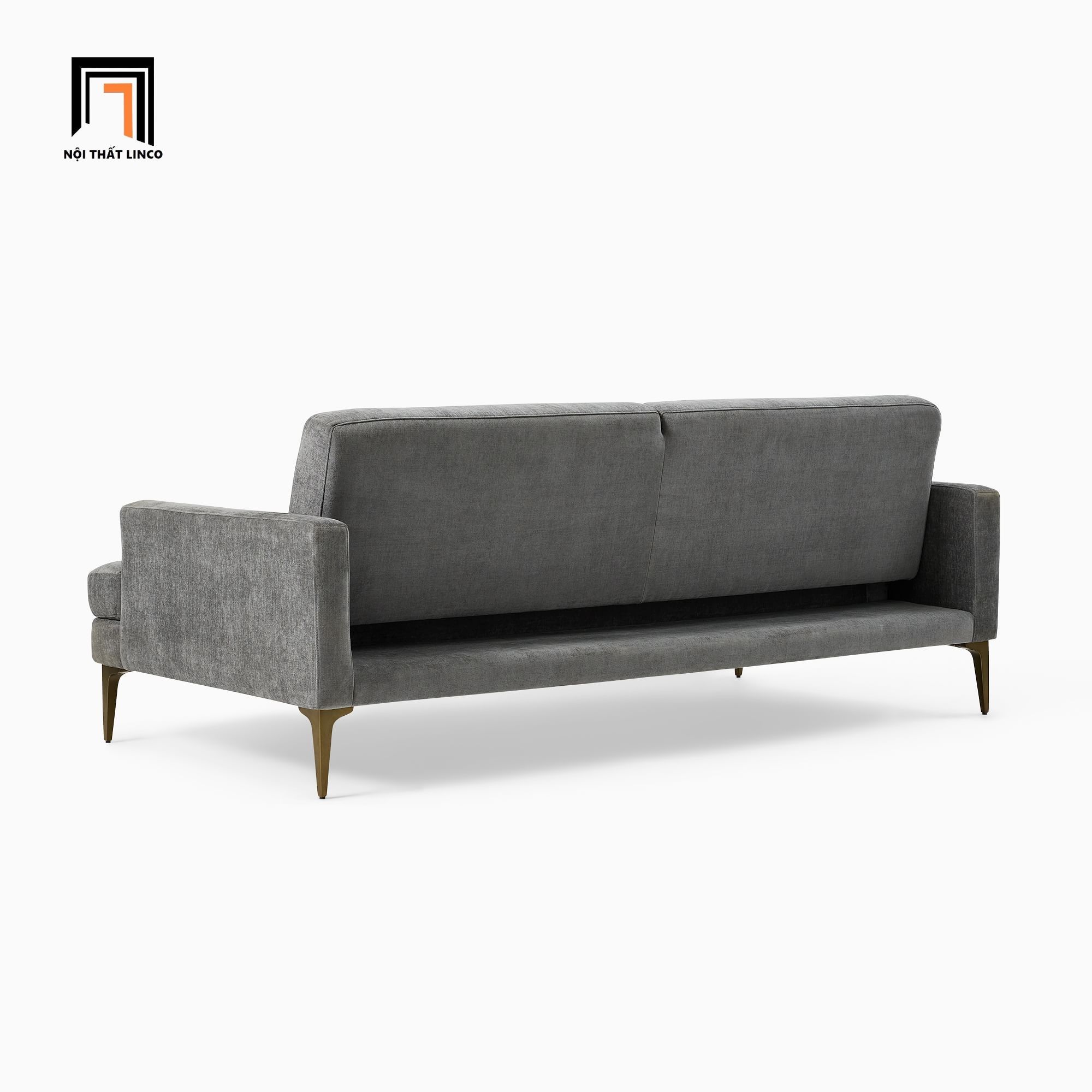  Ghế sofa giường nằm GB12 Andes 2m màu xám lông chuột 