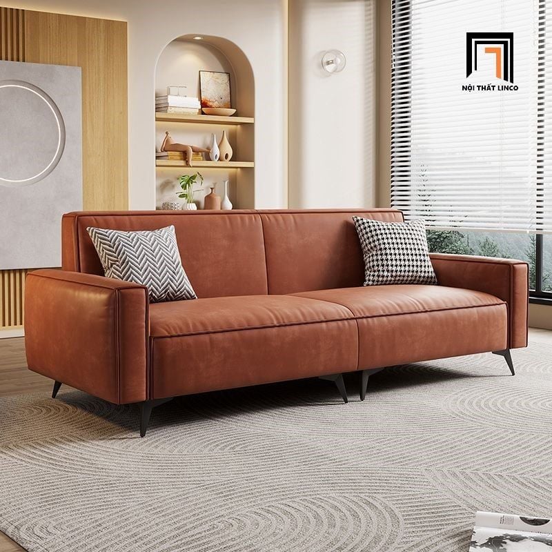  Ghế sofa băng bọc da giả dài 2m1 BT268 Klamath cho văn phòng 