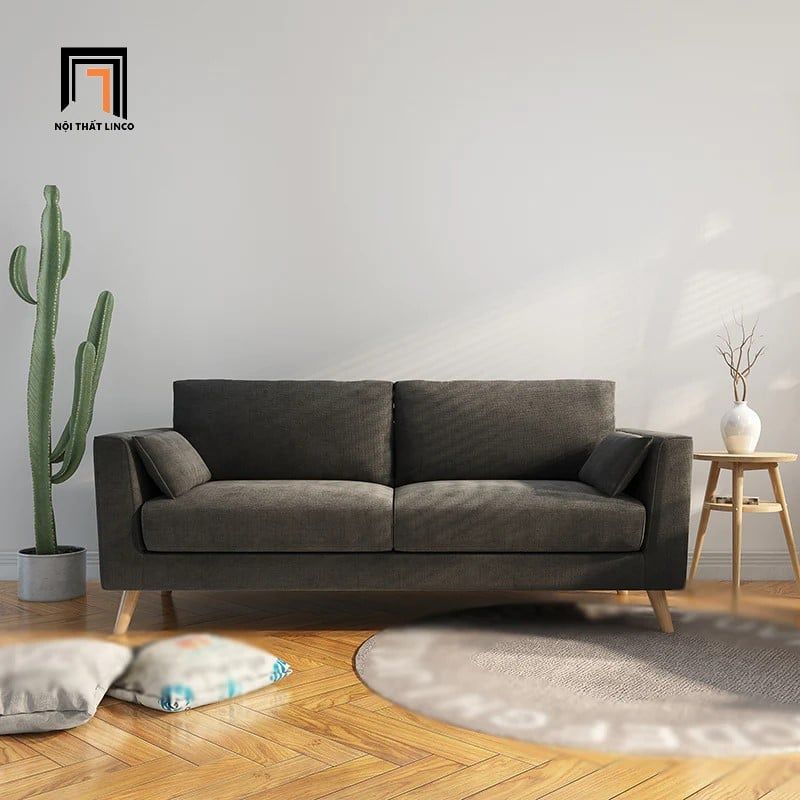  Bộ ghế sofa gia đình nhỏ vải nỉ KT114 Ufor màu vàng vải nỉ 