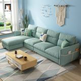  Ghế sofa góc vải nỉ bố giá rẻ GT227 Dubro 2m9 x 1m6 xinh xắn 