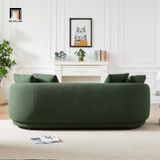  Ghế sofa băng cong BT181 Angie vải nỉ 2m2 cho tiệm shop 