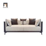  Ghế sofa băng dài 2m4 hiện đại BT301 Morelia phối màu da giả 