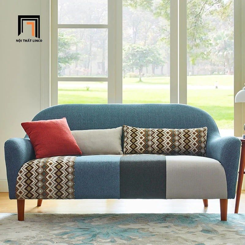  Ghế sofa băng cong nhỏ gọn 1m5 BT309 Nexon vải nỉ xinh xắn 