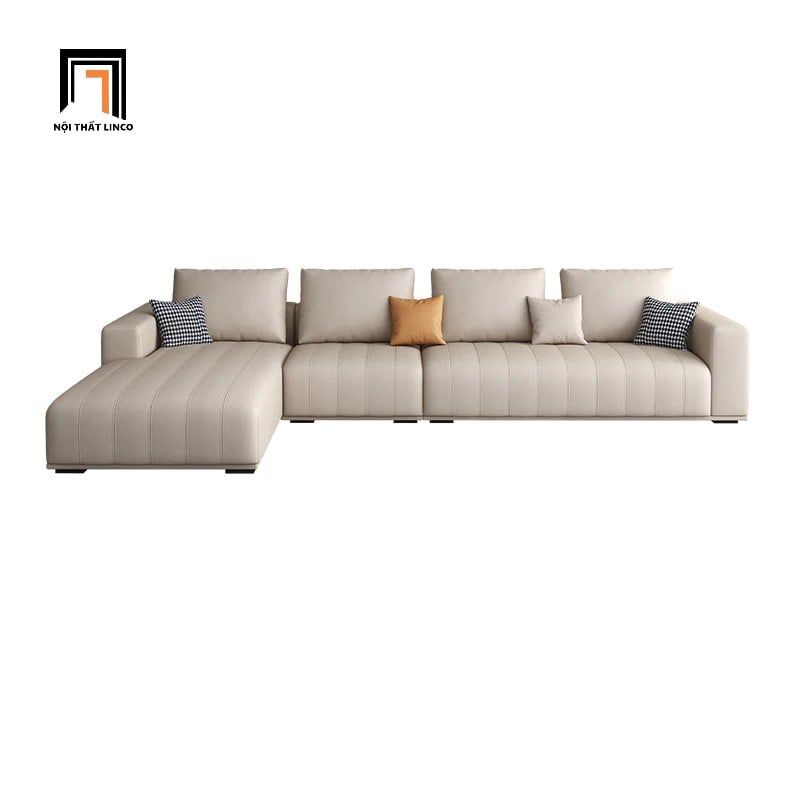  Bộ ghế sofa góc L 3m x 1m6 GT170 Finn bọc da công nghiệp 