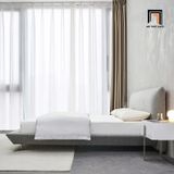  Giường ngủ vải nỉ hiện đại GN61 Amaya màu xám lông chuột 