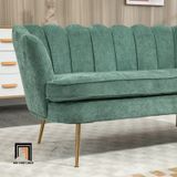  Ghế sofa băng cong vải nỉ xinh xắn BT236 Mercer 1m8 cho shop tiệm 