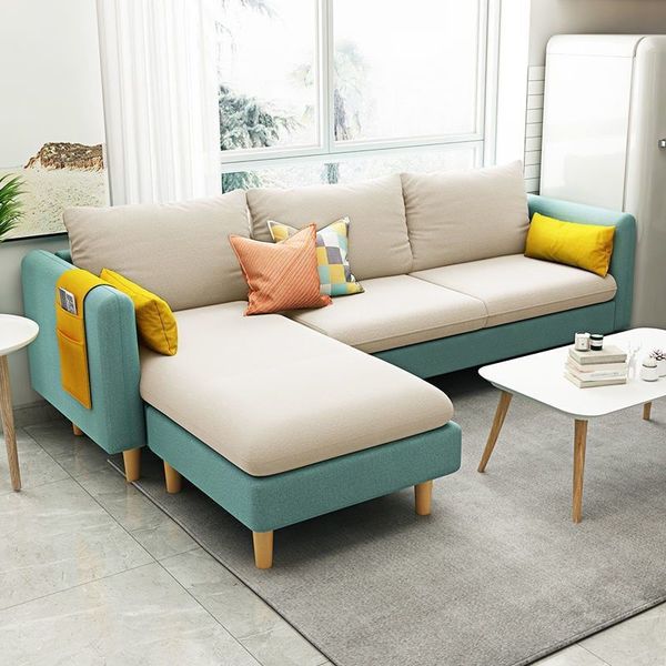 bộ ghế sofa góc 2m2 x 1m6 vải nỉ