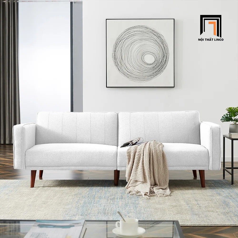  Ghế sofa băng bật giường 2m GB81 Dresny màu xám trắng 