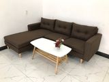  Ghế sofa góc gia đình nâu đậm 2m2 x 1m6 giá rẻ 