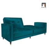  Ghế sofa giường nằm 1m8 GB42 Novelle vải nhung xanh lá 