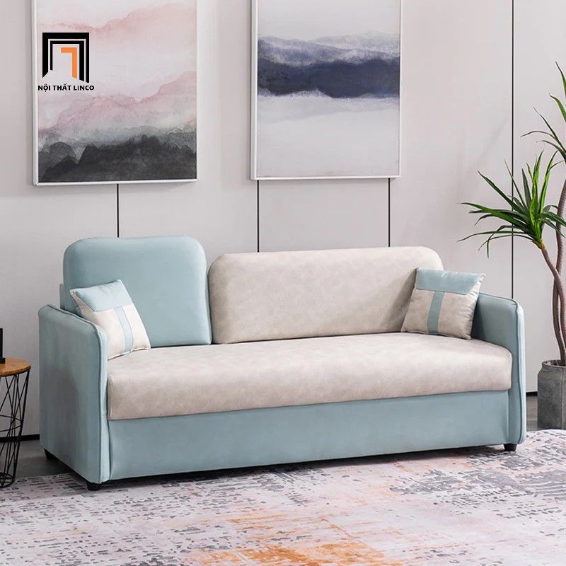  Ghế sofa băng nhỏ gọn 1m7 BT302 Montirat bọc da Pu phối màu 