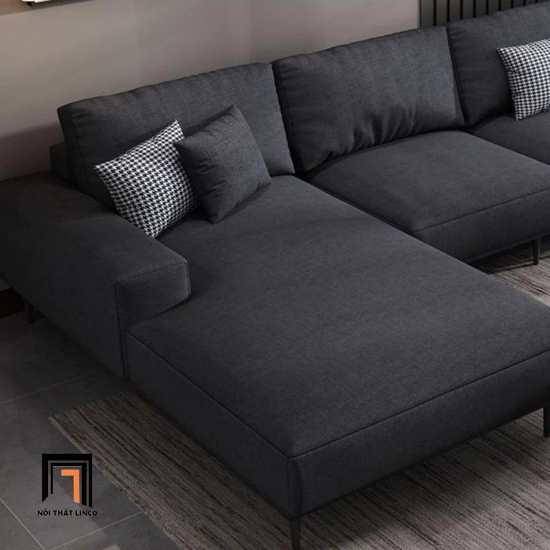  Bộ ghế sofa góc gia đình sang trọng 3m x 1m6 GT186 Pesca vải nỉ đẹp 