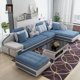  Bộ ghế sofa góc chữ L 3m3 x 1m8 GT175 Sakaston phòng khách lớn 