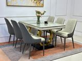  Bàn ghế ăn lớn cho phòng bếp 8-BAD6-G31-B5B đá ceramic đẹp 