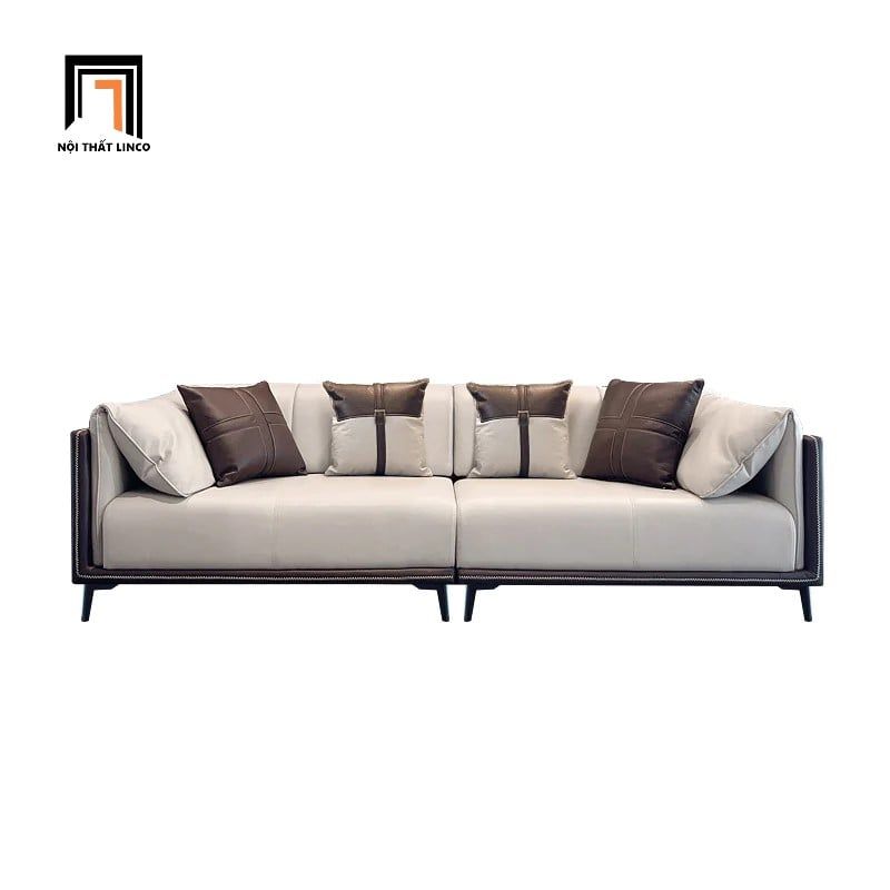  Bộ ghế sofa góc da công nghiệp GT184 Morelia 3m2 x 1m6 hiện đại 