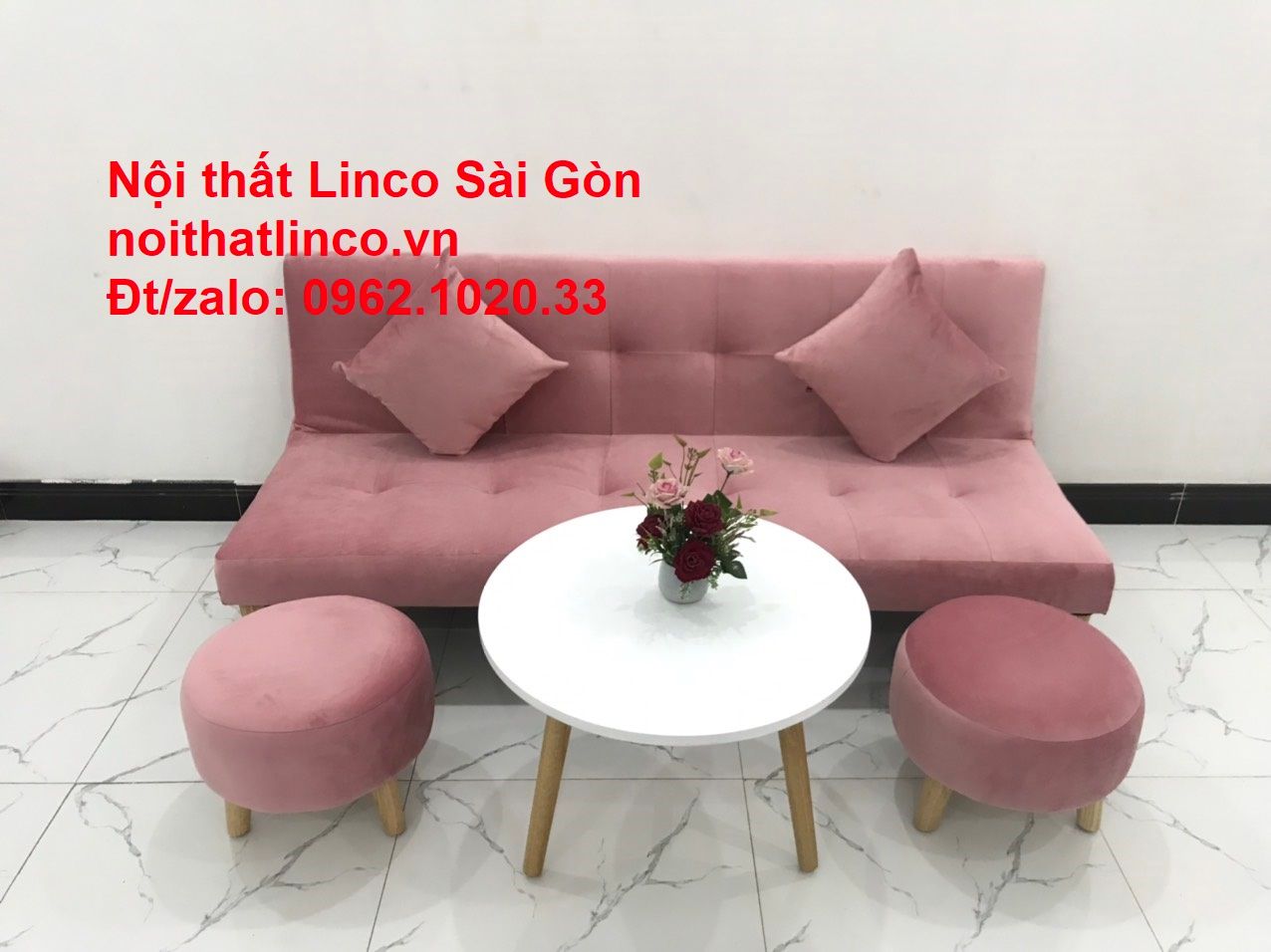  Bộ bàn ghế salon sopha màu hồng cách sen giá rẻ hiện đại Sài Gòn 