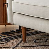  Ghế sofa góc chữ L 2m3 x 1m6 GT203 Elias xám trắng cho chung cư 