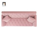  Ghế sofa giường gấp gọn GB82 Lindale dài 2m màu hồng cánh sen 