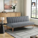  Ghế sofa giường tựa lưng chia múi GB70 Clisson 1m7 màu xám 