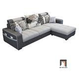  Bộ ghế sofa góc L phòng khách GT137 Hugo 2m4 x 1m6 xinh xắn 