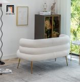  Set ghế sofa cong xinh vải lông cừu KT144 Demetrius giá rẻ 