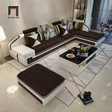  Bộ ghế sofa góc chữ L 3m3 x 1m8 GT175 Sakaston phòng khách lớn 