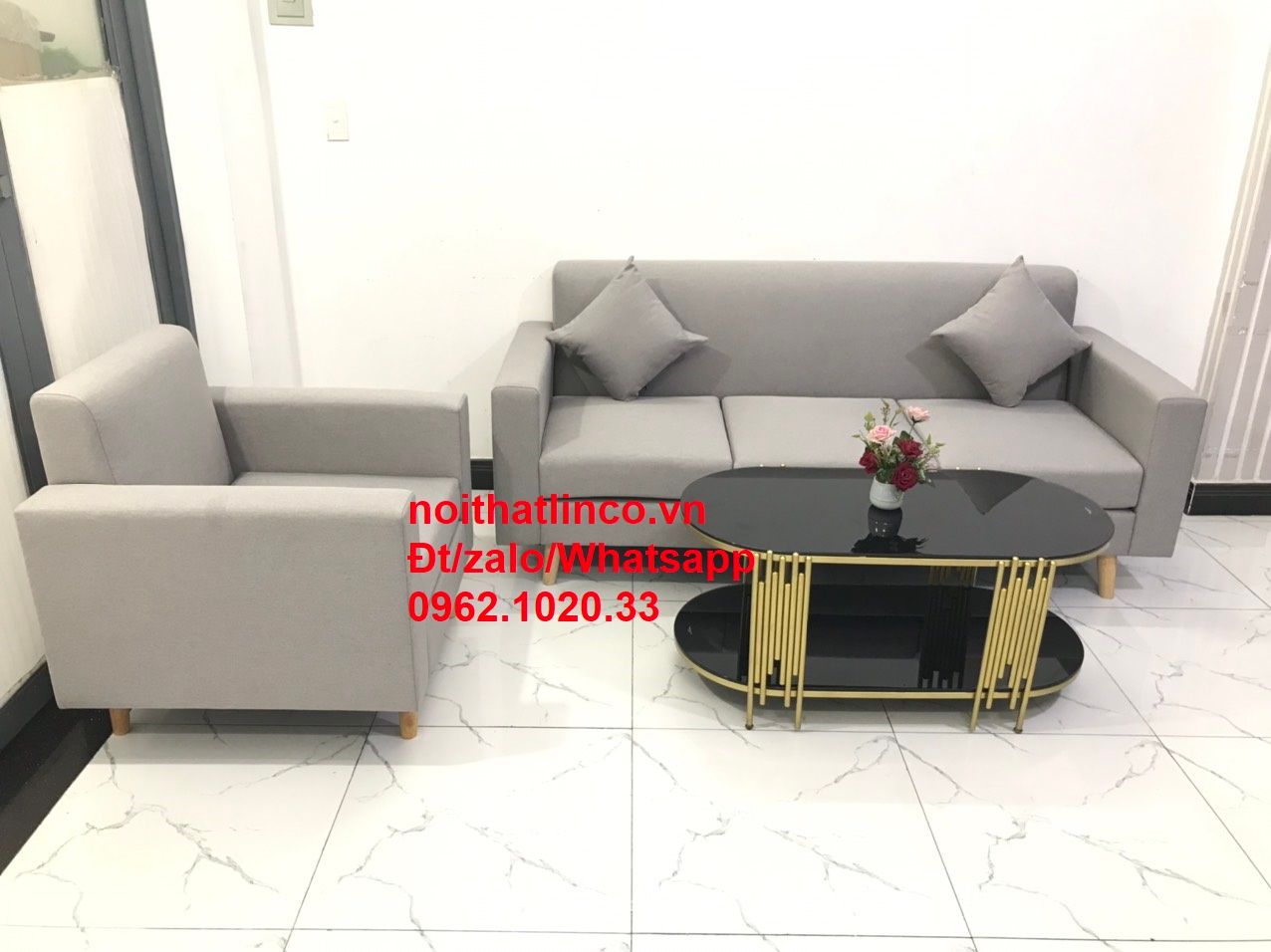 Bộ ghế salon căn hộ SG | Nội thất sofa phòng khách hiện đại HCM – Nội thất  Linco Sài Gòn