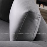  Bộ ghế sofa góc L cho phòng khách lớn GT71 Klema xám lông chuột 