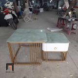  Cặp bàn trà giá rẻ mặt kính vuông BTPK93 Erwin cho nhà nhỏ 