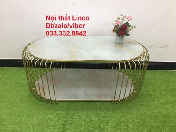 bàn sofa phòng khách kính cường lực