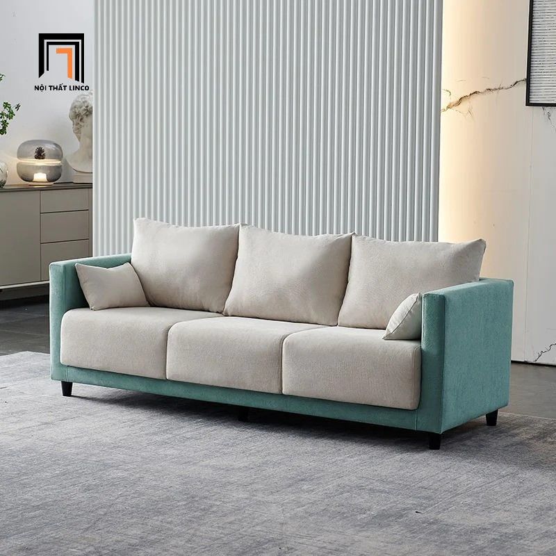  Ghế sofa băng nỉ 3 nệm ngồi BT266 Redfield dài 2m 