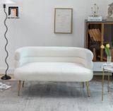  Set ghế sofa cong xinh vải lông cừu KT144 Demetrius giá rẻ 