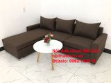  Bộ ghế sofa góc giá rẻ salon góc L Nâu cafe đen đậm sopha phòng khách đẹp hiện đại Nội thất Linco Tphcm Sài Gòn 