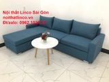  Bộ bàn ghế sofa góc L giá rẻ | Ghế sofa góc xanh dương nước biển đẹp | Nội thất Linco Sài Gòn 