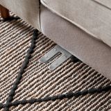  Ghế sofa góc chữ L 2m3 x 1m6 GT203 Elias xám trắng cho chung cư 