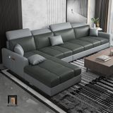  Bộ ghế sofa góc L GT191 Huala 2m8 x 1m75 kê đầu gật gù 