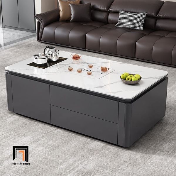  Bàn sofa căn hộ chung cư BSF79 Kamay 1m x 50 mặt đá trắng 