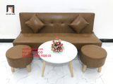  Bộ ghế sofa giường đa năng SFG dài 1m7 simili giả da màu da bò 