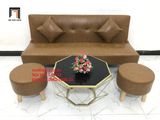  Bộ ghế sofa giường đa năng SFG dài 1m7 simili giả da màu da bò 