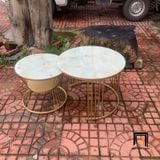  Cặp bàn đôi sofa kính giả đá BTPK15 Quentes cho văn phòng 