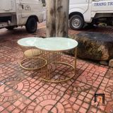  Cặp bàn đôi sofa kính giả đá BTPK15 Quentes cho văn phòng 