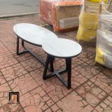  Cặp 2 bàn sofa phòng khách BTPK19 Waka mặt đá trắng giá rẻ 