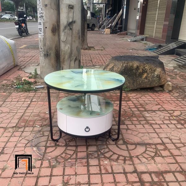 bàn trà phòng khách nhỏ gọn